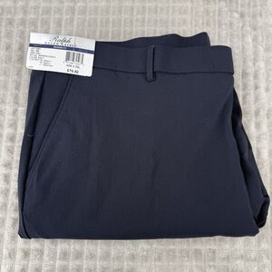 New Ralph Lauren Men's Dress Pants Blue 42X31 Flat Front Modern Fit Stretch‎ Lux
